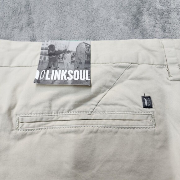 NWT Linksoul Golf Pants Men Khaki Performance Stretch Chino Lightweight Size 40 - Picture 5 of 12